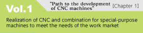 “Path to the development of CNC machines”［Chapter 1］